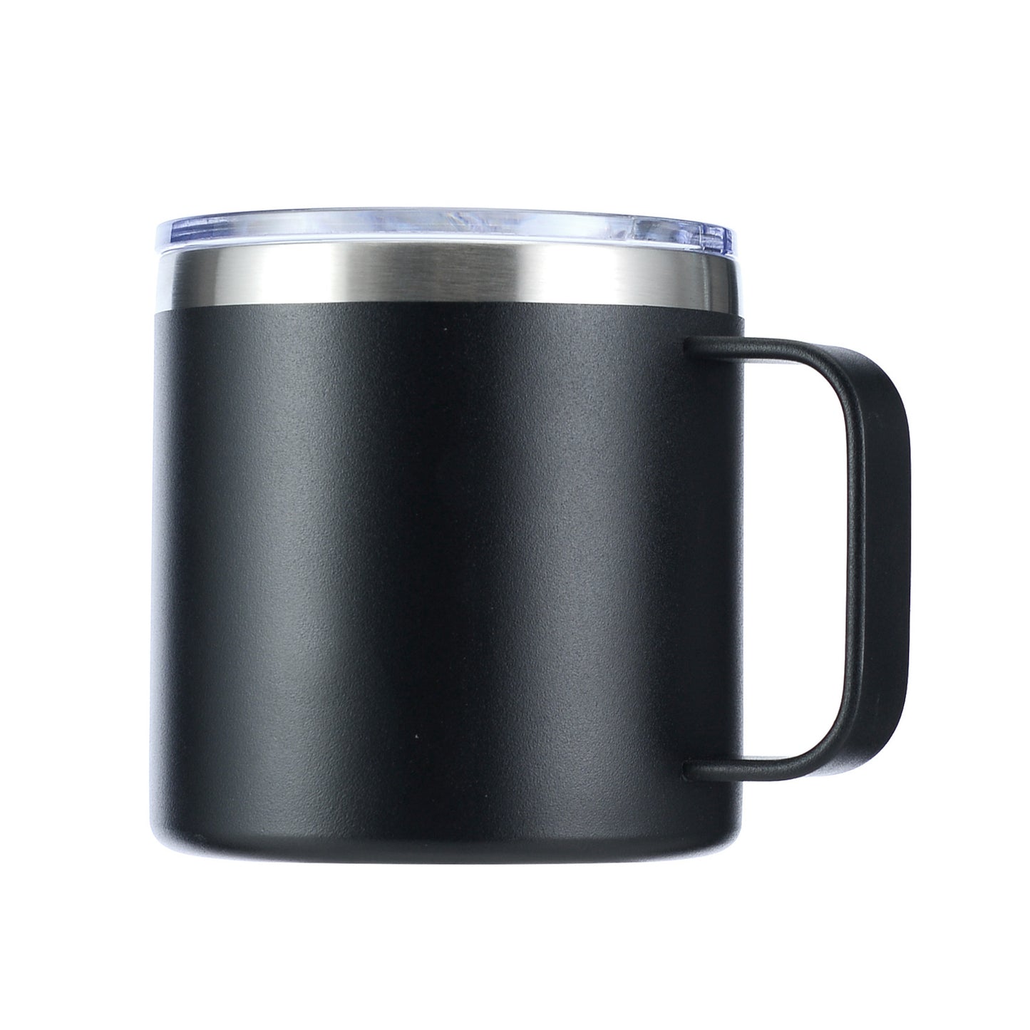 HONGZHAN 14 oz Insulated Coffee Mug with Handle, Stainless Steel Travel Coffee Mug with Lid, Double Wall Vacuum Metal Coffee Cup, Coffee Tumbler Powder Coated