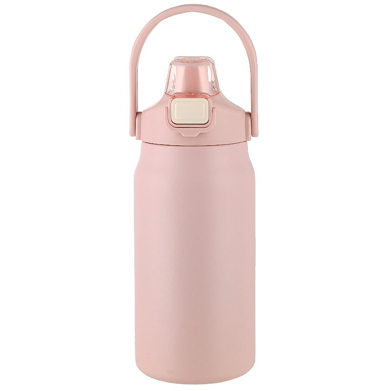 HONGZHAN 26/33/40/50oz Insulated Water Bottle With Straw and Leakproof Lid, BPA Free Stainless Steel Wide Mouth Sports Water Bottle Cup With Portable Handle Double Wall Vacuum Keep Cold and Hot