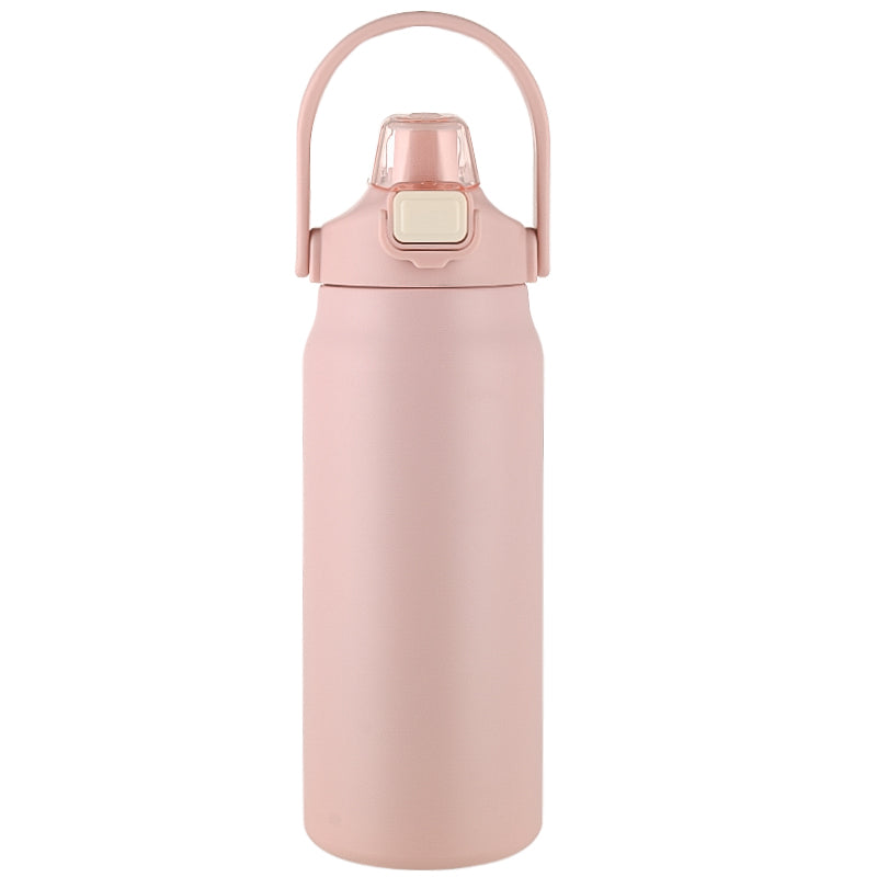 HONGZHAN 26/33/40/50oz Insulated Water Bottle With Straw and Leakproof Lid, BPA Free Stainless Steel Wide Mouth Sports Water Bottle Cup With Portable Handle Double Wall Vacuum Keep Cold and Hot