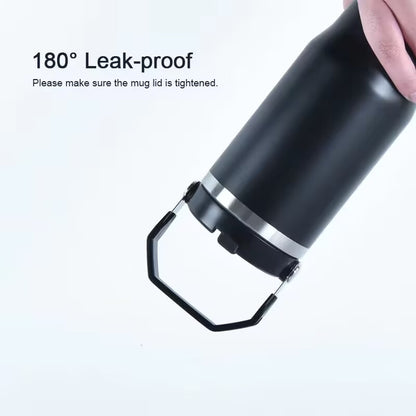 HONGZHAN Flip Straw Tumbler with Handle 20 / 30oz | Twist On Lid and Flip Up Straw | Leak Resistant Water Bottle | Insulated Stainless Steel |BPA-Free |