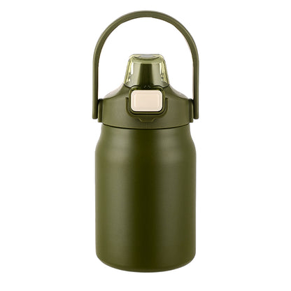 HONGZHAN 26/33/40/50oz Insulated Water Bottle With Straw and Leakproof Lid, BPA Free Stainless Steel Wide Mouth Sports Water Bottle Cup With Portable Handle Double Wall Vacuum Keep Cold and Hot