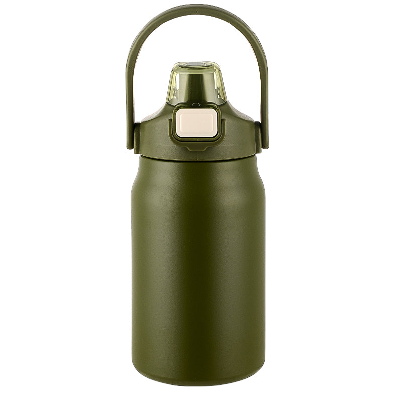 HONGZHAN 26/33/40/50oz Insulated Water Bottle With Straw and Leakproof Lid, BPA Free Stainless Steel Wide Mouth Sports Water Bottle Cup With Portable Handle Double Wall Vacuum Keep Cold and Hot