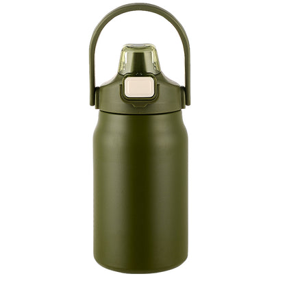 HONGZHAN 26/33/40/50oz Insulated Water Bottle With Straw and Leakproof Lid, BPA Free Stainless Steel Wide Mouth Sports Water Bottle Cup With Portable Handle Double Wall Vacuum Keep Cold and Hot