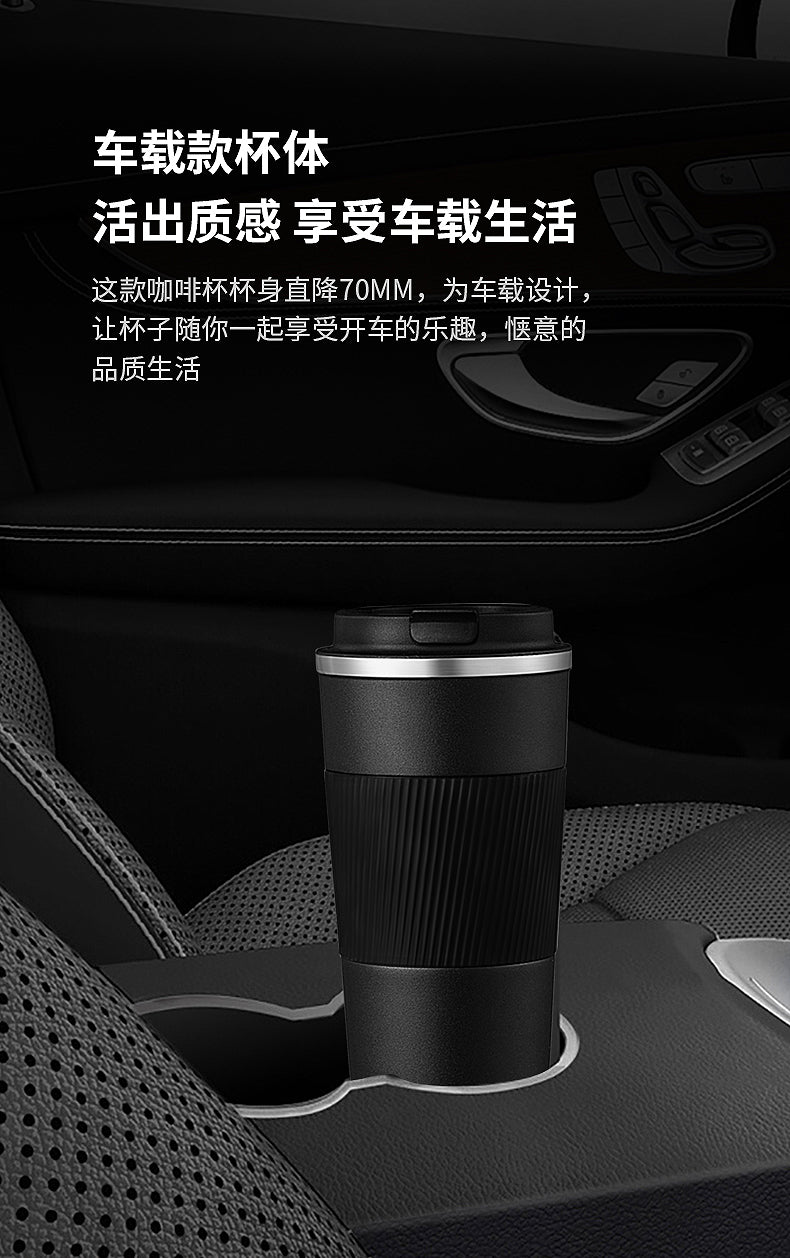 HONGZHAN Travel Coffee Mug Spill Proof Leakproof 12 and 17 oz Insulated Coffee Mug with Screw Lid, Stainless Steel Vacuum Tumbler Reusable Thermal Coffee Cup to go for Hot and Cold Drinks