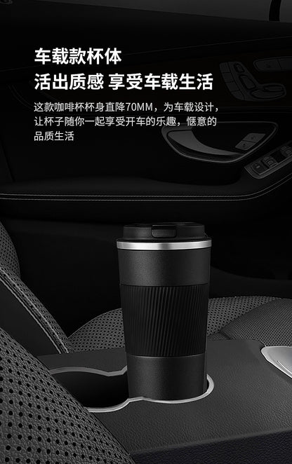 HONGZHAN Travel Coffee Mug Spill Proof Leakproof 12 and 17 oz Insulated Coffee Mug with Screw Lid, Stainless Steel Vacuum Tumbler Reusable Thermal Coffee Cup to go for Hot and Cold Drinks
