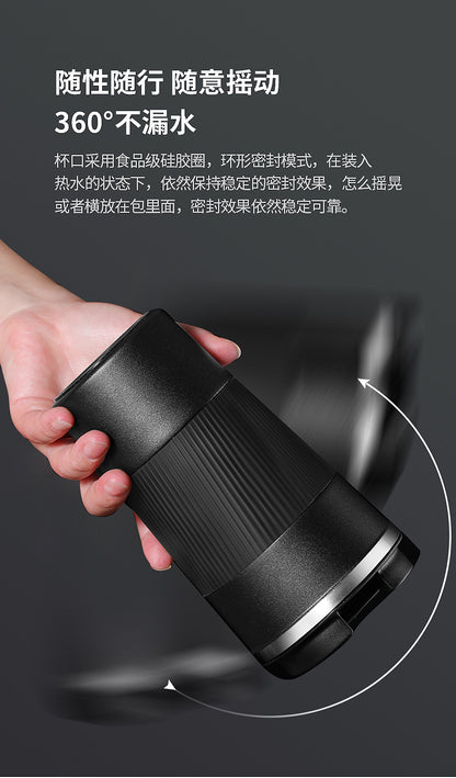 HONGZHAN Travel Coffee Mug Spill Proof Leakproof 12 and 17 oz Insulated Coffee Mug with Screw Lid, Stainless Steel Vacuum Tumbler Reusable Thermal Coffee Cup to go for Hot and Cold Drinks