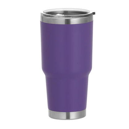 HONGZHAN 30 oz Tumbler with Lid Stainless Steel Tumblers Vacuum Insulated Cup Reusable Powder Coated Travel Mug Double Wall Leak Proof Portable Cups Keep Cold Drinks for 12 Hours
