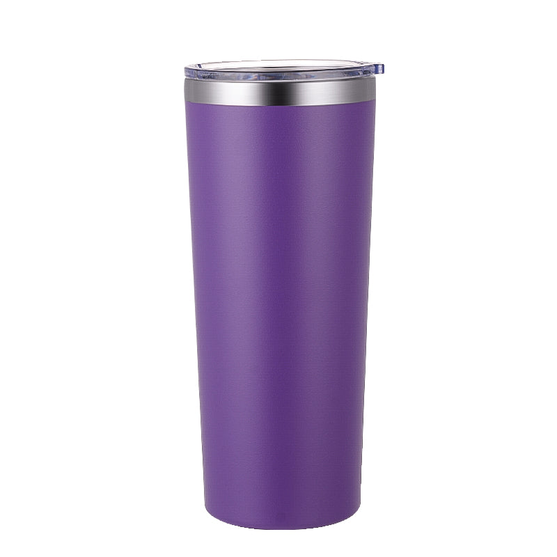 HONGZHAN 22 oz Tumbler with lid Double Wall Vacuum Insulated Tumblers Stainless Steel Coffee Mug Travel Coffee Tumbler Powder Coated Tumbler Cup Keep Hot&Cold