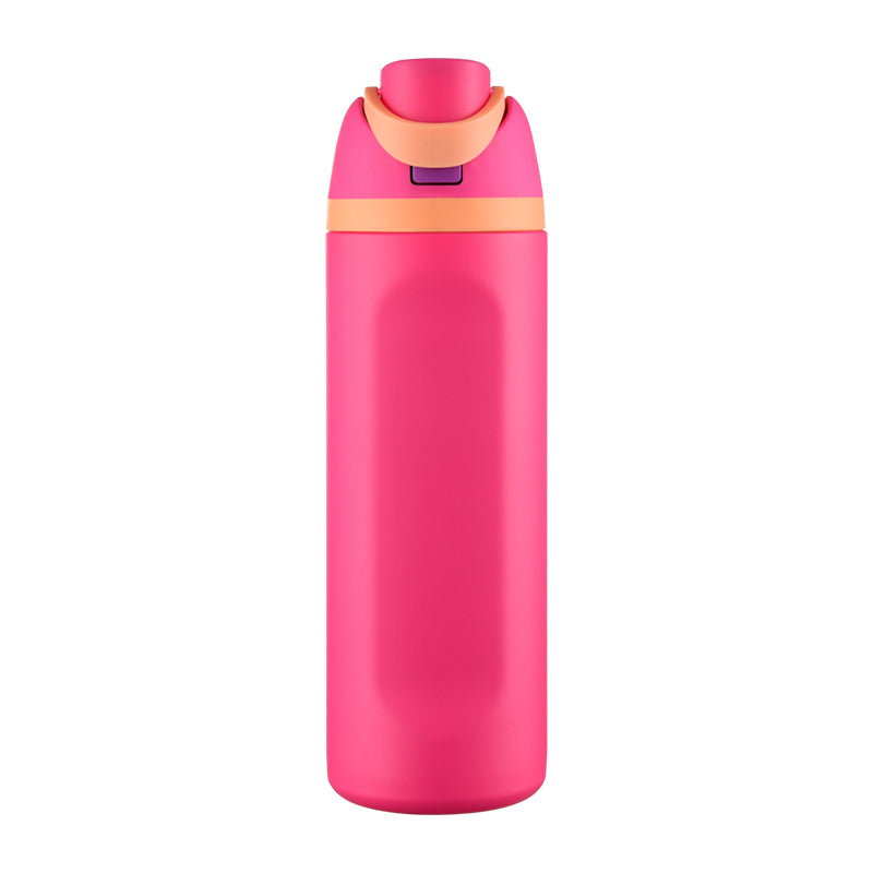 HONGZHAN FreeSip Insulated Stainless Steel Water Bottle with Straw, BPA-Free Sports Water Bottle, Great for Travel, 16/19/24/28/32 Oz