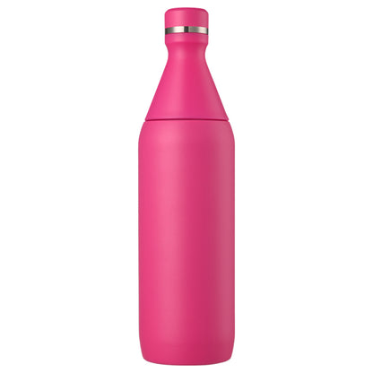 HONGZHAN All Day Slim Bottle 20 oz | Leakproof Twist on Lid | Slim Design for Travel and Gym | Insulated Stainless Steel Water Bottle | BPA-Free
