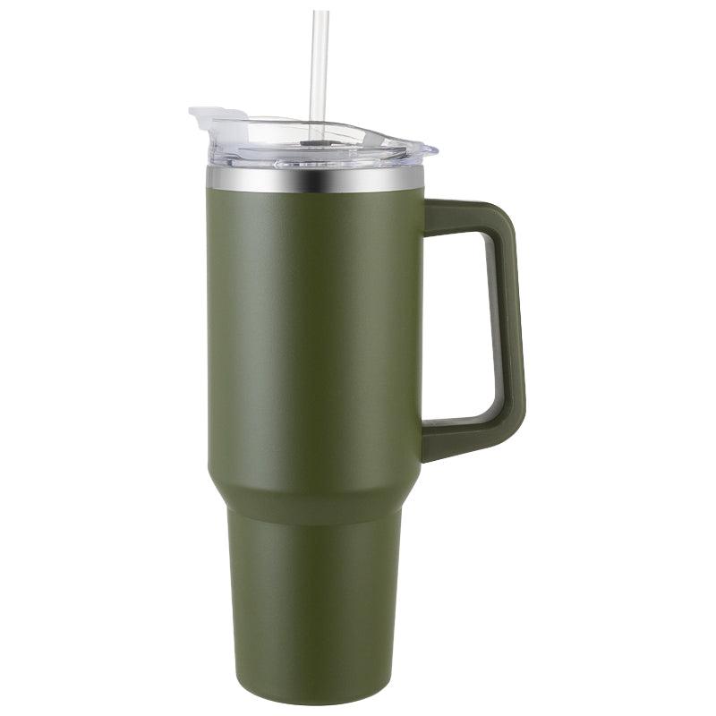 40oz Stainless Steel Car Cup then Carry Handle Ice Bully Cup Large capacity insulation protect cold cup