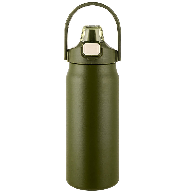 HONGZHAN 26/33/40/50oz Insulated Water Bottle With Straw and Leakproof Lid, BPA Free Stainless Steel Wide Mouth Sports Water Bottle Cup With Portable Handle Double Wall Vacuum Keep Cold and Hot