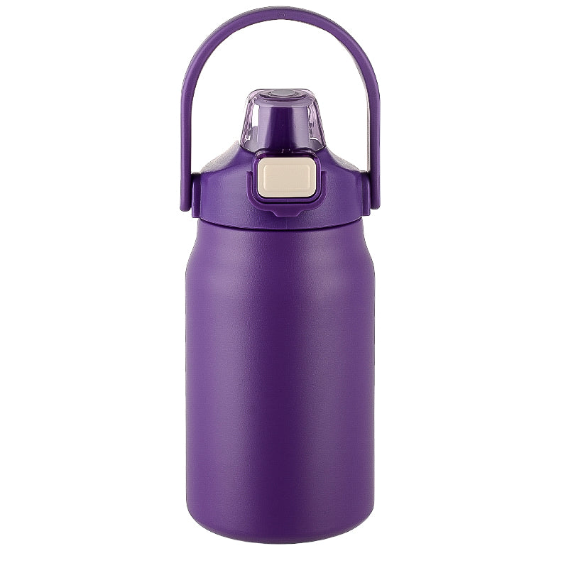 HONGZHAN 26/33/40/50oz Insulated Water Bottle With Straw and Leakproof Lid, BPA Free Stainless Steel Wide Mouth Sports Water Bottle Cup With Portable Handle Double Wall Vacuum Keep Cold and Hot