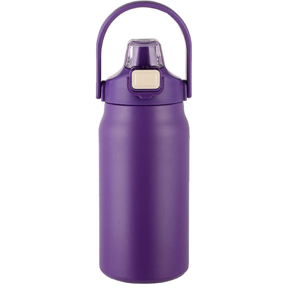 HONGZHAN 26/33/40/50oz Insulated Water Bottle With Straw and Leakproof Lid, BPA Free Stainless Steel Wide Mouth Sports Water Bottle Cup With Portable Handle Double Wall Vacuum Keep Cold and Hot