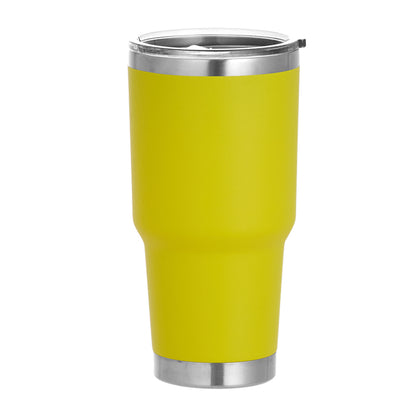 HONGZHAN 30 oz Tumbler with Lid Stainless Steel Tumblers Vacuum Insulated Cup Reusable Powder Coated Travel Mug Double Wall Leak Proof Portable Cups Keep Cold Drinks for 12 Hours