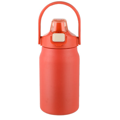 HONGZHAN 26/33/40/50oz Insulated Water Bottle With Straw and Leakproof Lid, BPA Free Stainless Steel Wide Mouth Sports Water Bottle Cup With Portable Handle Double Wall Vacuum Keep Cold and Hot