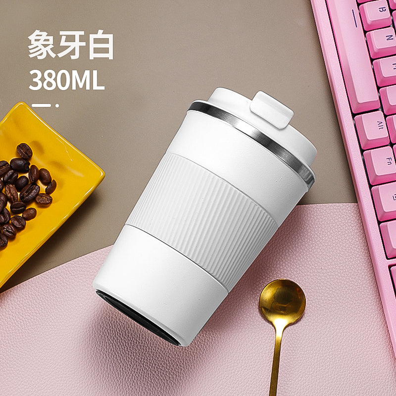 HONGZHAN Travel Coffee Mug Spill Proof Leakproof 12 and 17 oz Insulated Coffee Mug with Screw Lid, Stainless Steel Vacuum Tumbler Reusable Thermal Coffee Cup to go for Hot and Cold Drinks