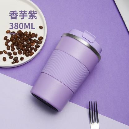 HONGZHAN Travel Coffee Mug Spill Proof Leakproof 12 and 17 oz Insulated Coffee Mug with Screw Lid, Stainless Steel Vacuum Tumbler Reusable Thermal Coffee Cup to go for Hot and Cold Drinks