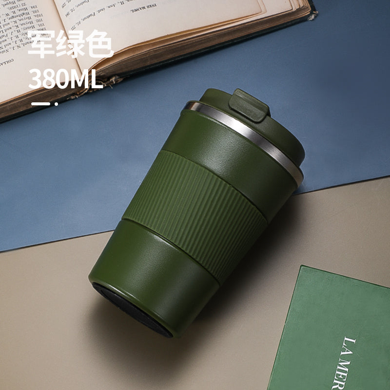 HONGZHAN Travel Coffee Mug Spill Proof Leakproof 12 and 17 oz Insulated Coffee Mug with Screw Lid, Stainless Steel Vacuum Tumbler Reusable Thermal Coffee Cup to go for Hot and Cold Drinks