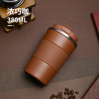 HONGZHAN Travel Coffee Mug Spill Proof Leakproof 12 and 17 oz Insulated Coffee Mug with Screw Lid, Stainless Steel Vacuum Tumbler Reusable Thermal Coffee Cup to go for Hot and Cold Drinks