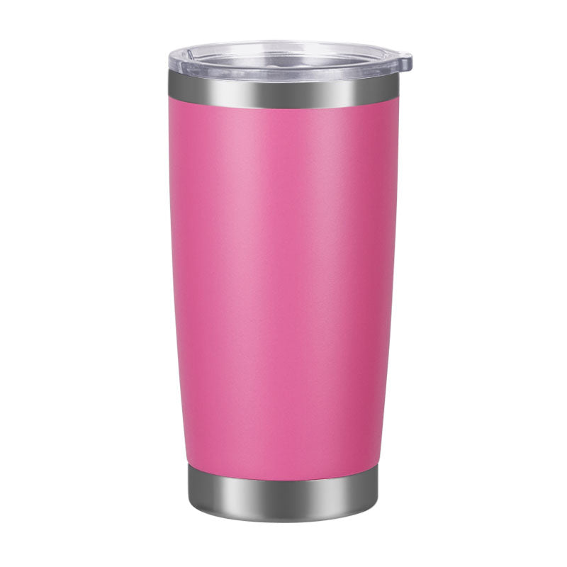 HONGZHAN 20oz Stainless Steel Tumbler Bulk with Lid, Double Wall Vacuum Insulated Travel Mug, Powder Coated Coffee Cup