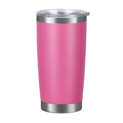 HONGZHAN 20oz Stainless Steel Tumbler Bulk with Lid, Double Wall Vacuum Insulated Travel Mug, Powder Coated Coffee Cup