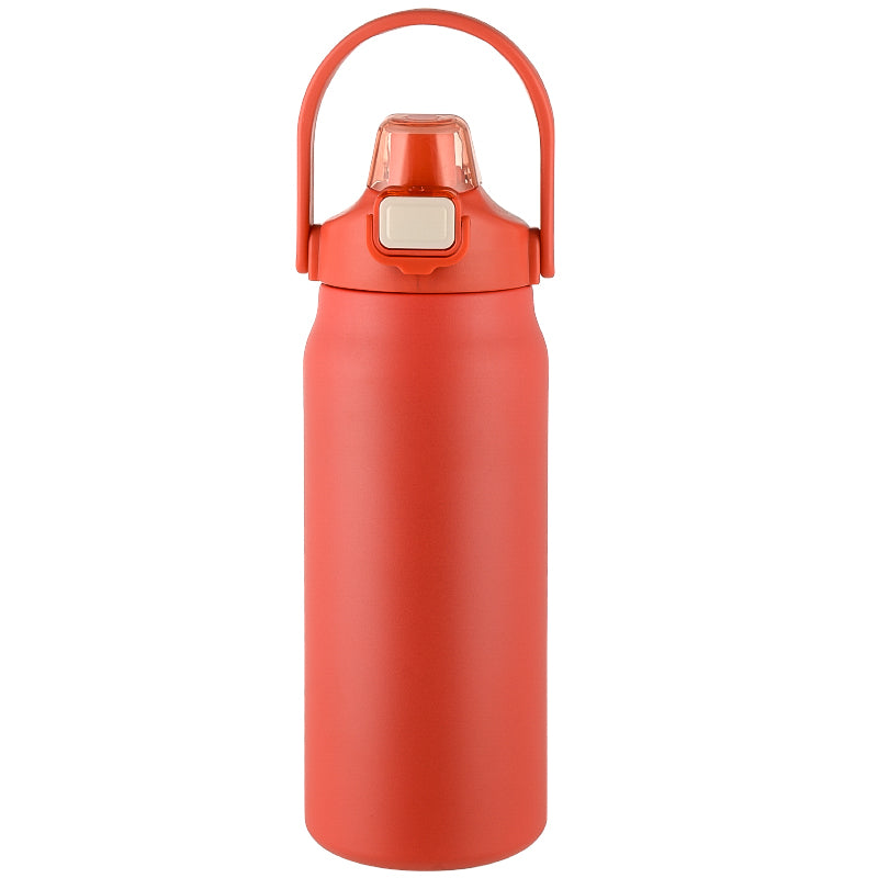 HONGZHAN 26/33/40/50oz Insulated Water Bottle With Straw and Leakproof Lid, BPA Free Stainless Steel Wide Mouth Sports Water Bottle Cup With Portable Handle Double Wall Vacuum Keep Cold and Hot