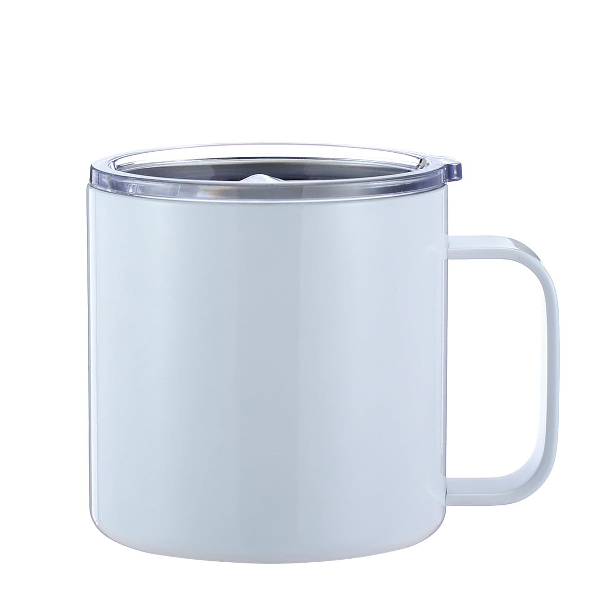 HONGZHAN 14 oz Insulated Coffee Mug with Handle, Stainless Steel Travel Coffee Mug with Lid, Double Wall Vacuum Metal Coffee Cup, Coffee Tumbler Powder Coated