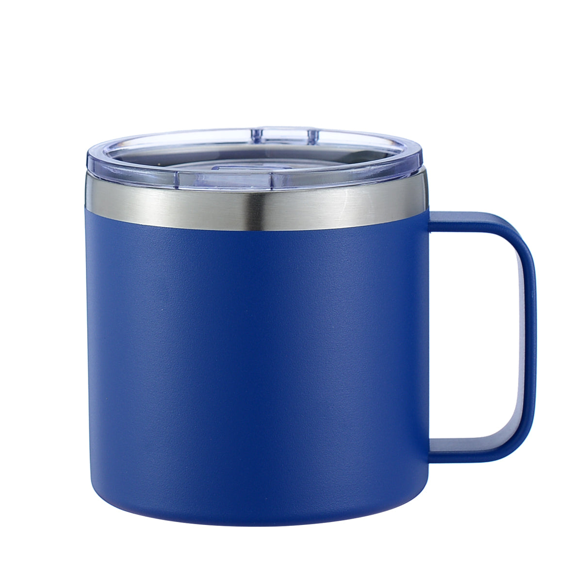 HONGZHAN 14 oz Insulated Coffee Mug with Handle, Stainless Steel Travel Coffee Mug with Lid, Double Wall Vacuum Metal Coffee Cup, Coffee Tumbler Powder Coated