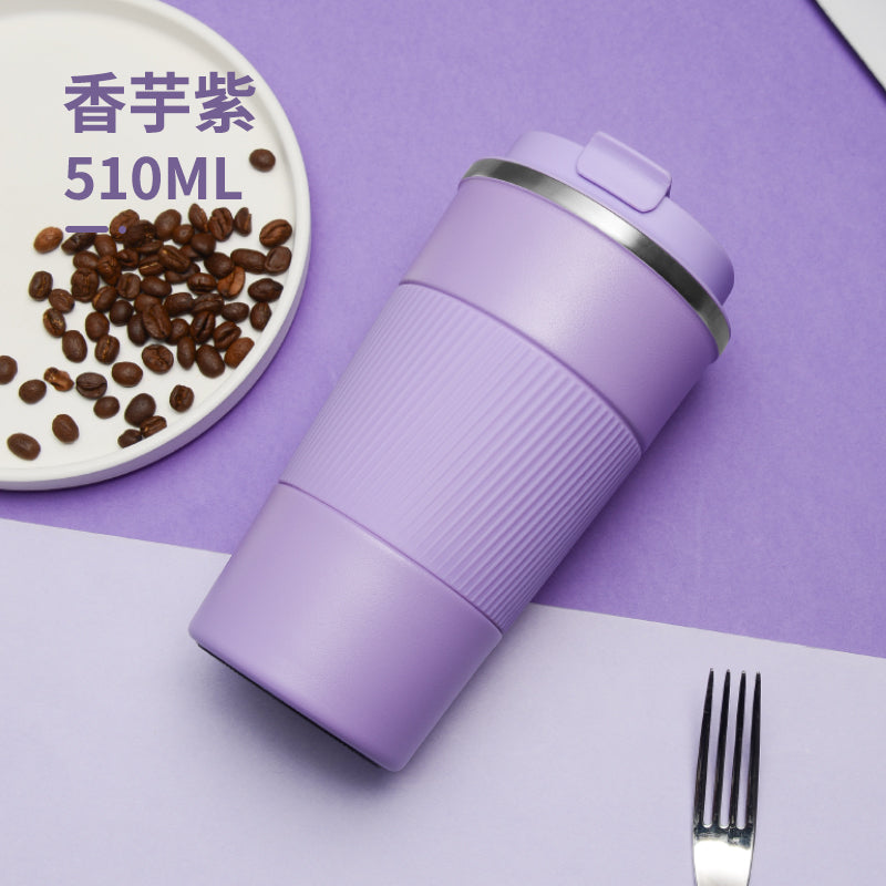 HONGZHAN Travel Coffee Mug Spill Proof Leakproof 12 and 17 oz Insulated Coffee Mug with Screw Lid, Stainless Steel Vacuum Tumbler Reusable Thermal Coffee Cup to go for Hot and Cold Drinks