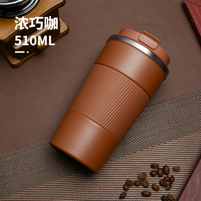 HONGZHAN Travel Coffee Mug Spill Proof Leakproof 12 and 17 oz Insulated Coffee Mug with Screw Lid, Stainless Steel Vacuum Tumbler Reusable Thermal Coffee Cup to go for Hot and Cold Drinks