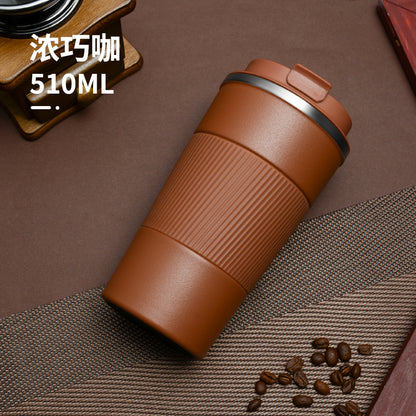 HONGZHAN Travel Coffee Mug Spill Proof Leakproof 12 and 17 oz Insulated Coffee Mug with Screw Lid, Stainless Steel Vacuum Tumbler Reusable Thermal Coffee Cup to go for Hot and Cold Drinks