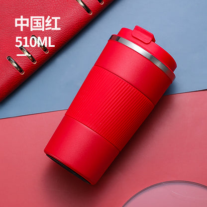 HONGZHAN Travel Coffee Mug Spill Proof Leakproof 12 and 17 oz Insulated Coffee Mug with Screw Lid, Stainless Steel Vacuum Tumbler Reusable Thermal Coffee Cup to go for Hot and Cold Drinks