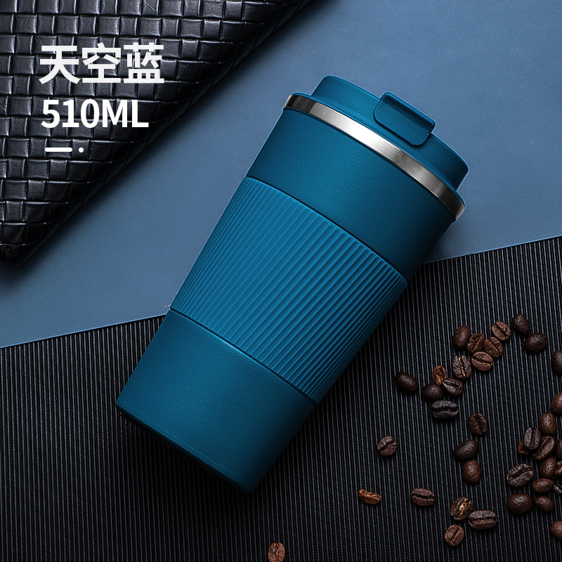 HONGZHAN Travel Coffee Mug Spill Proof Leakproof 12 and 17 oz Insulated Coffee Mug with Screw Lid, Stainless Steel Vacuum Tumbler Reusable Thermal Coffee Cup to go for Hot and Cold Drinks