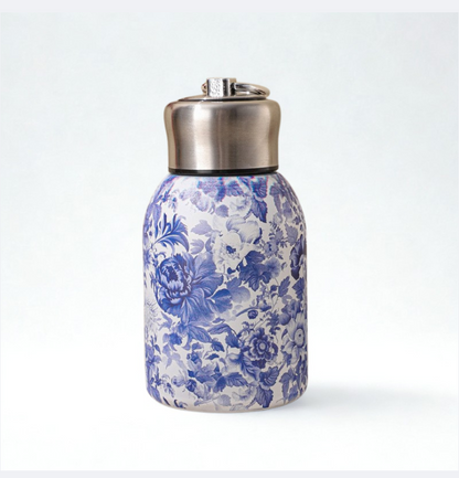 2025 New Chinese Style Chubby Ding Insulated Cup - Outdoor Portable with Handle, Pocket Cup, Car Cup with Printed Patterns   13oz