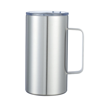 HONGZHAN 24oz Insulated Coffee Mug with Lid, Stainless Steel Coffee Cup, Double Wall Vacuum Coffee Tumbler with Handle, Premium Thermal Travel Coffee Mug