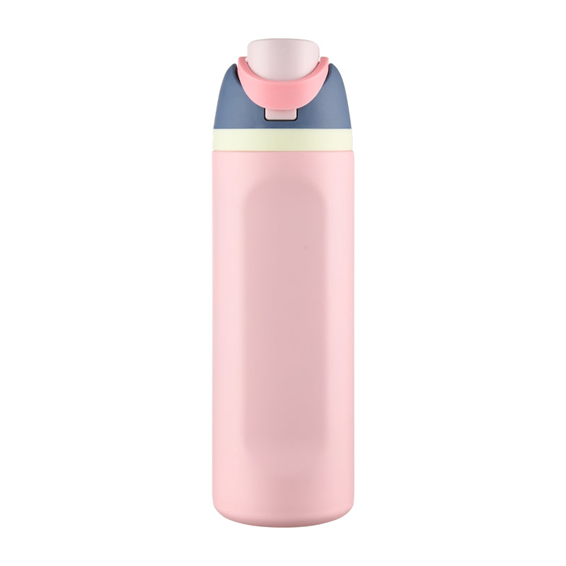 HONGZHAN FreeSip Insulated Stainless Steel Water Bottle with Straw, BPA-Free Sports Water Bottle, Great for Travel, 16/19/24/28/32 Oz