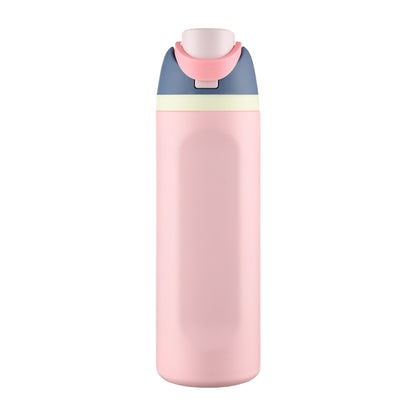 HONGZHAN FreeSip Insulated Stainless Steel Water Bottle with Straw, BPA-Free Sports Water Bottle, Great for Travel, 16/19/24/28/32 Oz