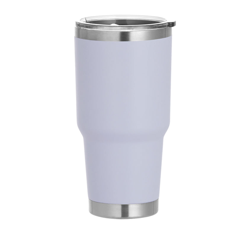 HONGZHAN 30 oz Tumbler with Lid Stainless Steel Tumblers Vacuum Insulated Cup Reusable Powder Coated Travel Mug Double Wall Leak Proof Portable Cups Keep Cold Drinks for 12 Hours