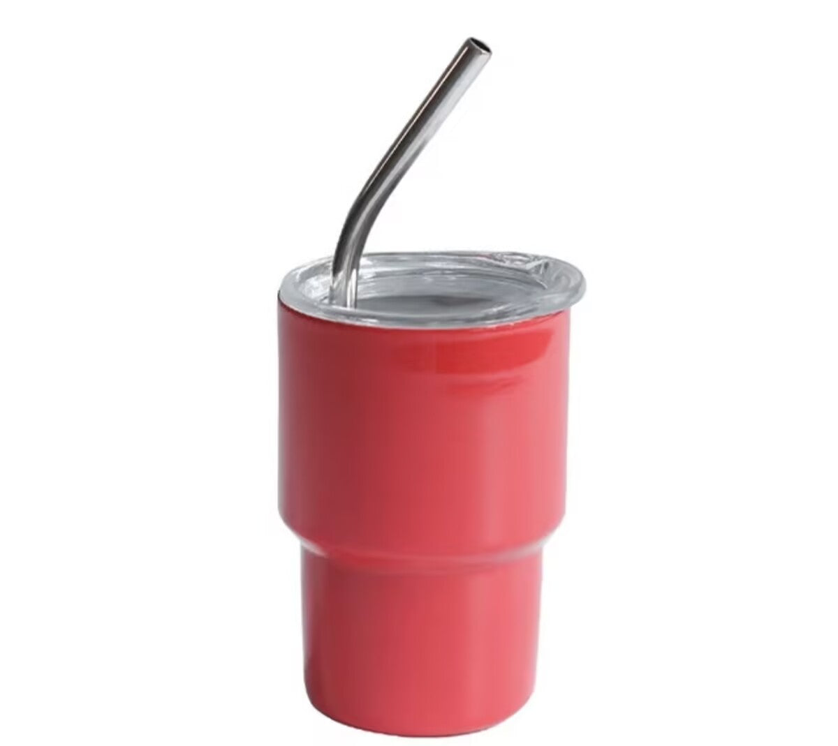 HONGZHAN 3 oz Mini Tumbler Shot Glass with Straw and Lid Colored Stainless Steel Sublimation Tumblers Cute Double Wall Vacuum Insulated Cups for Party Whiskey Bar Cocktai