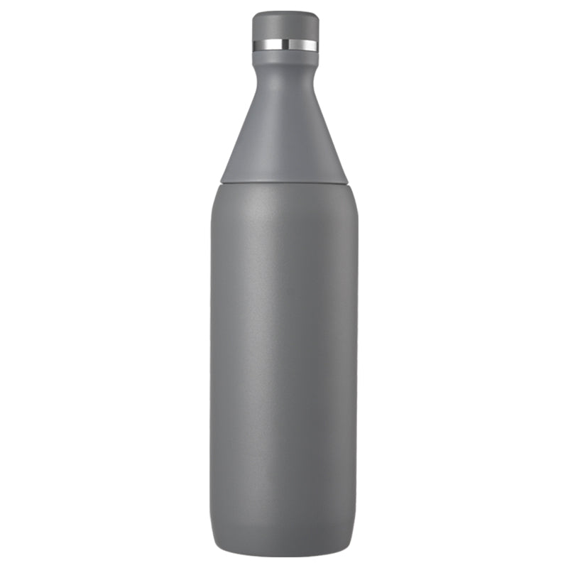 HONGZHAN All Day Slim Bottle 20 oz | Leakproof Twist on Lid | Slim Design for Travel and Gym | Insulated Stainless Steel Water Bottle | BPA-Free
