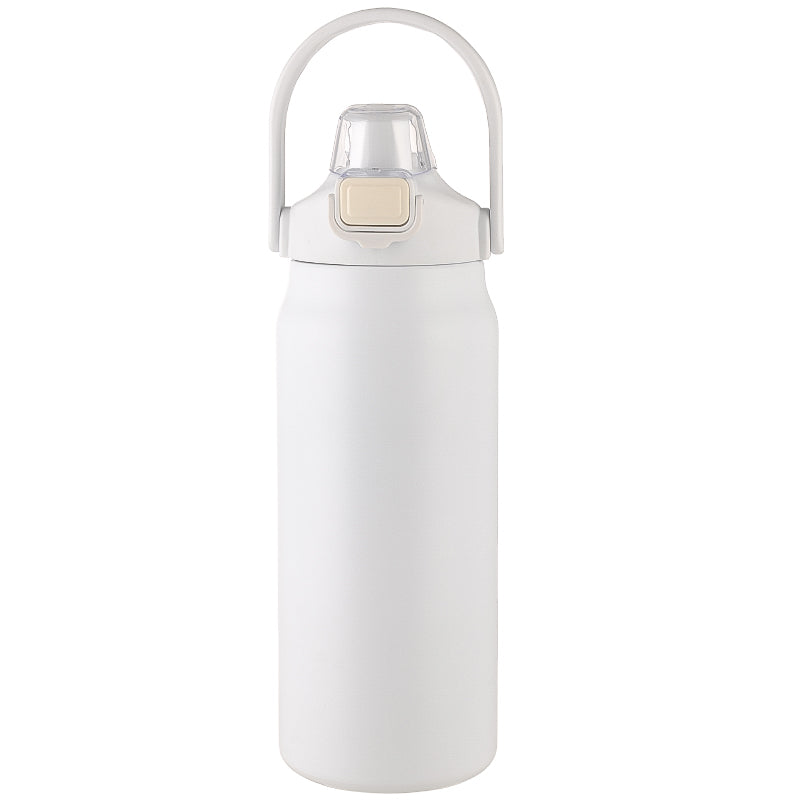 HONGZHAN 26/33/40/50oz Insulated Water Bottle With Straw and Leakproof Lid, BPA Free Stainless Steel Wide Mouth Sports Water Bottle Cup With Portable Handle Double Wall Vacuum Keep Cold and Hot