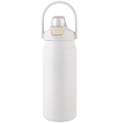 HONGZHAN 26/33/40/50oz Insulated Water Bottle With Straw and Leakproof Lid, BPA Free Stainless Steel Wide Mouth Sports Water Bottle Cup With Portable Handle Double Wall Vacuum Keep Cold and Hot