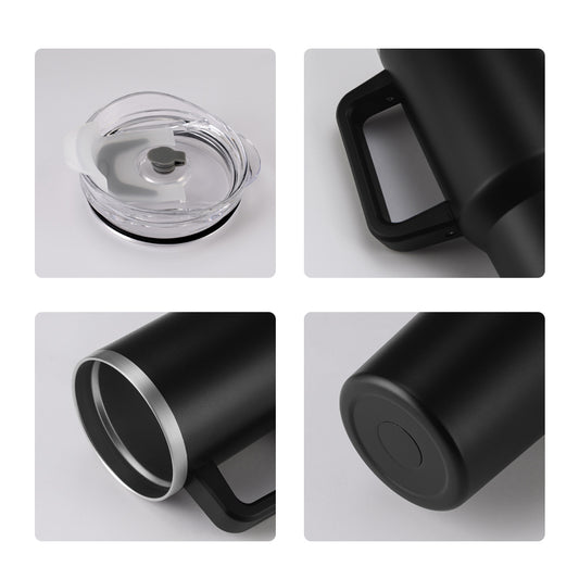 40oz Stainless Steel Car Cup then Carry Handle Ice Bully Cup Large capacity insulation protect cold cup