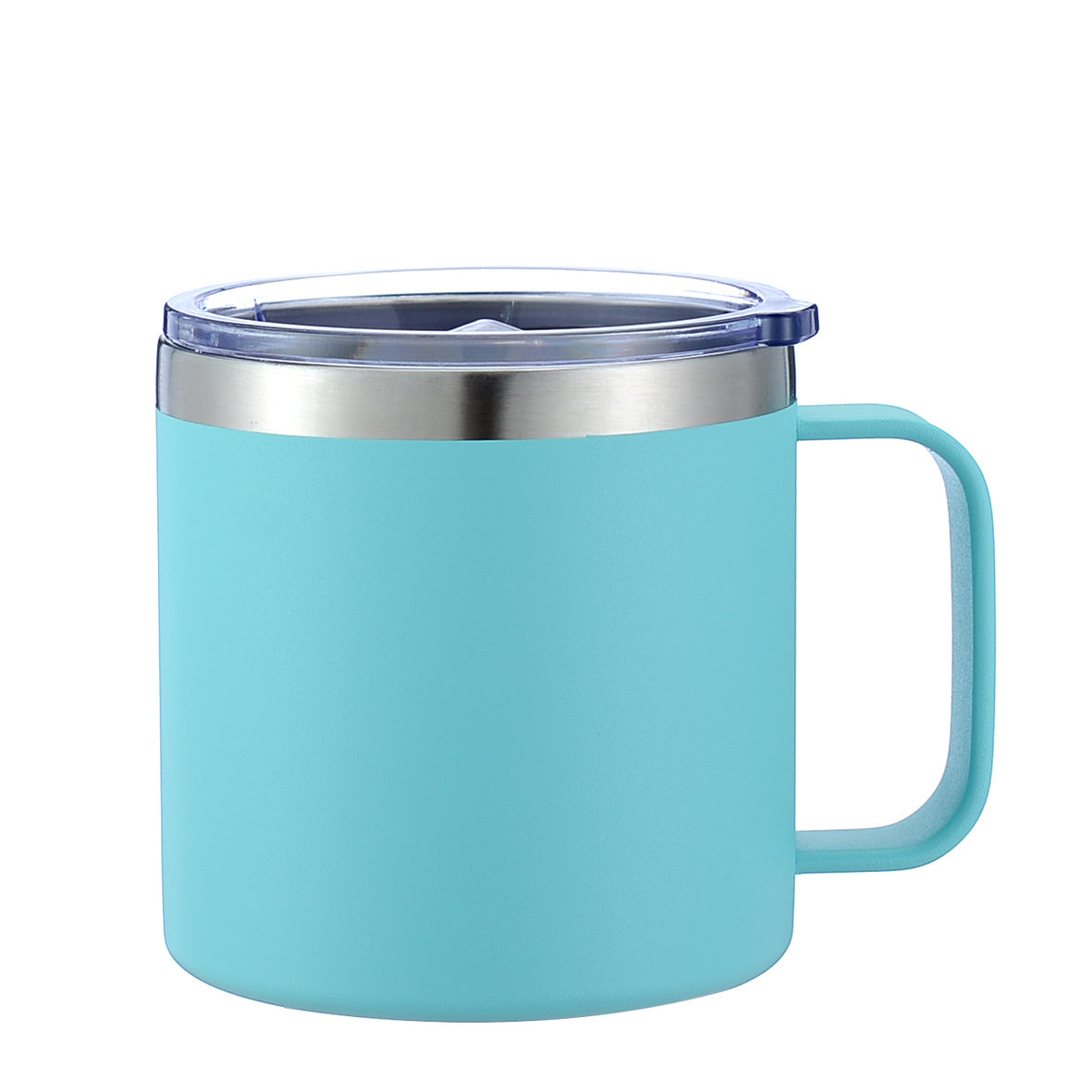 HONGZHAN 14 oz Insulated Coffee Mug with Handle, Stainless Steel Travel Coffee Mug with Lid, Double Wall Vacuum Metal Coffee Cup, Coffee Tumbler Powder Coated