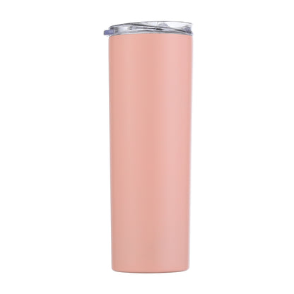 HONGZHAN 20oz Skinny Tumbler, Stainless Steel Insulated Slim Tumbler with Lid, Reusable Double Wall Travel Coffee Mug, Durable Powder Coated Travel Water Cup