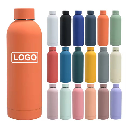 HONGZHAN 12/17/25/33oz Stainless Steel Insulated Narrow Mouth Sports Water Bottle, Double wall Cola Shape Vacuum flask, American Small Mouth Double Layer Insulation Cup Outdoor Sports Multi Color Simple Water Cup