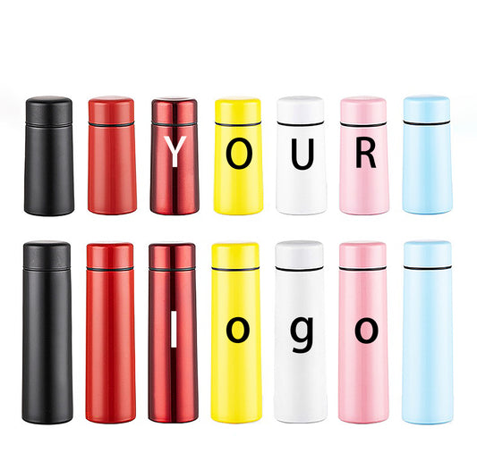 HONGZHAN Cute Small Water Bottle, 5oz/9oz, Powder Coated, Mini Slim Flask for Women, Portable Skinny Purse Water Bottle, Vacuum Insulated Reusable Leak Proof Stainless Steel HONGZHAN Thermos