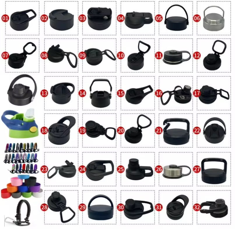 Vacuum Insulated Sport Bottle - Stainless Steel, Double-Walled, Wide Mouth Leak-Proof Thermal Flask for Hot & Cold Drink, Traveling, Sports & Outdoors