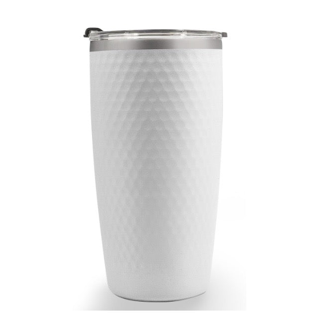 HONGZHAN 20oz Triple Insulated Highball Tumbler with Lid, Dishwasher Safe, Double Wall, and Vacuum Sealed Travel Coffee Mug Tumbler in Golf Ball with Golf Ball Textured Frame
